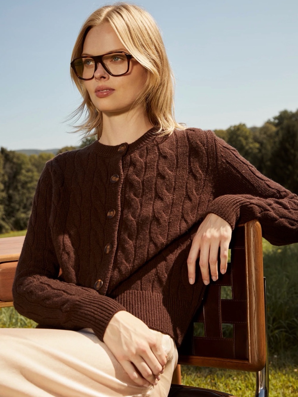 kourt Siena Wool Sweater coffee